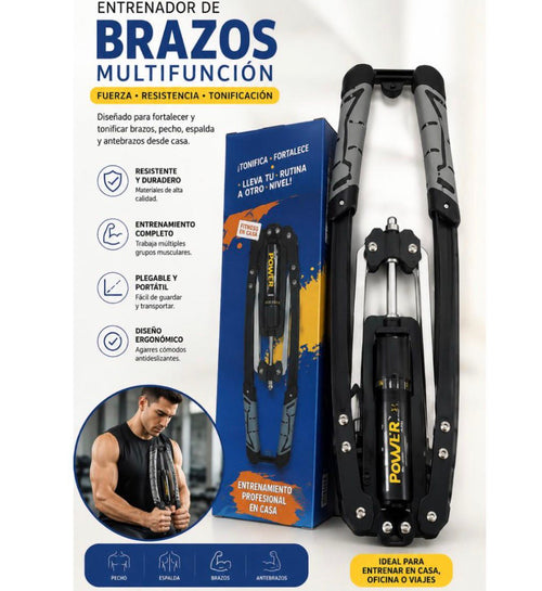 Entrenador de Brazos y Pecho con Resistencia